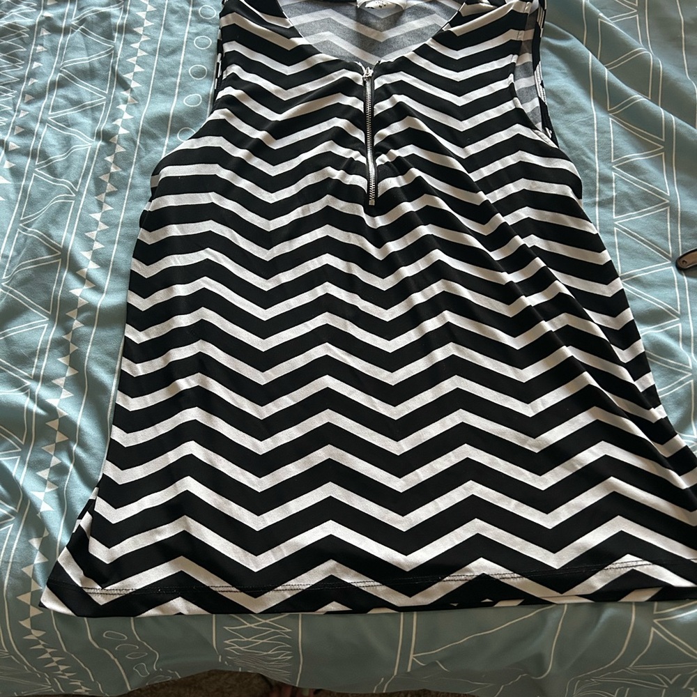 Calvin Klein Black and White A-Line Skirt for Night Out
